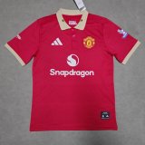 Manchester United Polo Fans  Red 1:1 Quality Soccer Jersey  25-26