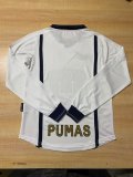Retro Pumas  Home Long Sleeve 1:1 Quality Soccer Jersey   1999-2000