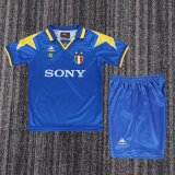 Retro Juventus Away Kids 1:1 Quality Soccer Jersey     1995-1996