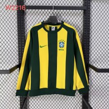 Brazil  Hoodie Green Yellow  Jacket  Tracksuit  1:1 Quality Soccer Jersey  25-26