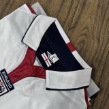 Retro England Home  Long Sleeve  Fans   1:1 Quality Soccer Jersey   2004-2005