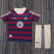 Retro Newcastle Away Kids  1:1 Quality Soccer Jersey 1995-1997