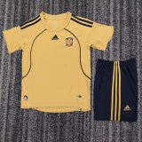 Retro spain Away Kids  1:1 Quality Soccer Jersey 2008