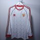 Retro Manchester United Long Sleeve White 1:1 Quality Soccer Jersey  1990-1991