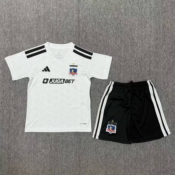 Colo-Colo Home Kids  Fans 1:1 Quality Soccer Jersey 26-27