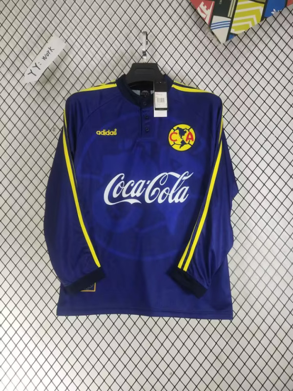 Retro America Away Home Long  Fans 1:1 Quality Soccer Jersey 1997-1998