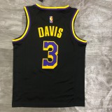 Los Angeles Lakers  Reward Edition Black #3 DAVIS Round Neck   1:1 Quality NBA Season Jerseys 2021