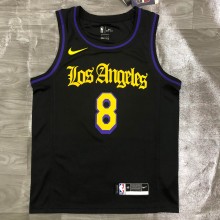 Los Angeles Lakers Latin Black Kobe #8 BRYANT  1:1 Quality NBA Season Jerseys