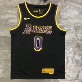 Los Angeles Lakers  Reward Edition Black #0 KUZMA Round Neck   1:1 Quality NBA Season Jerseys 2021