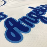 Los Angeles Lakers White Latin Night 23 James  round neck  NBA Jerseys