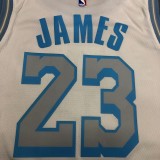Retro Los Angeles Lakers White #23 JAMES  1:1 Quality NBA Season Jerseys 2021