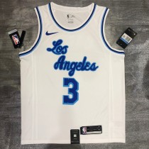 Los Angeles Lakers White Latin Night #3 DAVIS round neck  NBA Jerseys