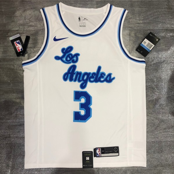 Los Angeles Lakers White Latin Night #3 DAVIS round neck  NBA Jerseys