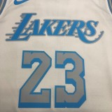 Retro Los Angeles Lakers White #23 JAMES  1:1 Quality NBA Season Jerseys 2021
