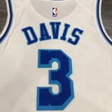 Los Angeles Lakers White Latin Night #3 DAVIS round neck  NBA Jerseys
