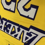 Los Angeles Lakers  V-Neck  Yellow with star  #23 JAMES 1:1 Quality NBA Season Jerseys