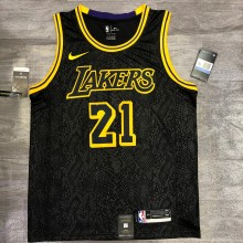 Los Angeles Lakers Black Mamba Great Snake Edition #21 SMITH 1:1 Quality NBA Season Jerseys