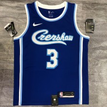 Los Angeles Lakers Blue Latin Night #3 DAVIS 1:1 Quality NBA Season Jerseys