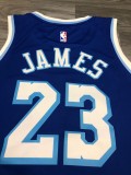 Los Angeles Lakers Blue Latin Night #23 James  round neck  NBA Jerseys 2023