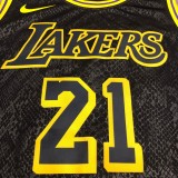 Los Angeles Lakers Black Mamba Great Snake Edition #21 SMITH 1:1 Quality NBA Season Jerseys