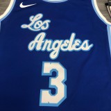 Los Angeles Lakers Blue Latin Night #3 DAVIS 1:1 Quality NBA Season Jerseys