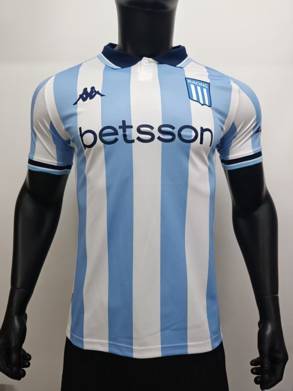 Racing Club Home Fans 1:1 Quality Soccer Jersey   25-26