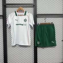 Palmeiras Away Fans  With Pants Sets 1:1 Quality Soccer Jersey   26-27 (有广告)