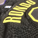 Los Angeles Lakers Snake Pattern#9 RONDO 1:1 Quality NBA Season Jerseys