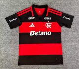 Flamengo Home  Fans 1:1 Quality Soccer Jersey 26-27  （With Advertis）