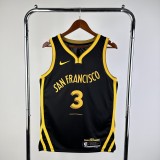 Golden State Warriors BLACK City Edition #3 PAUL 1:1 Quality NBA Season Jerseys 2024