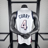 Golden State Warriors USA   white #4 GREEN  1:1 Quality NBA Season Jerseys 2024 Olympic Games