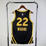 Golden State Warriors BLACK City Edition #22 WIGGINS 1:1 Quality NBA Season Jerseys 2024