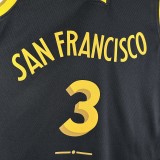 Golden State Warriors BLACK City Edition #3 PAUL 1:1 Quality NBA Season Jerseys 2024