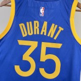Golden State Warriors  V-neck blue #35 DURANT 1:1 Quality NBA Season Jerseys 2023