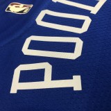 Golden State Warriors Blue Retro  #3 POOLE 1:1 Quality NBA Season Jerseys 2024