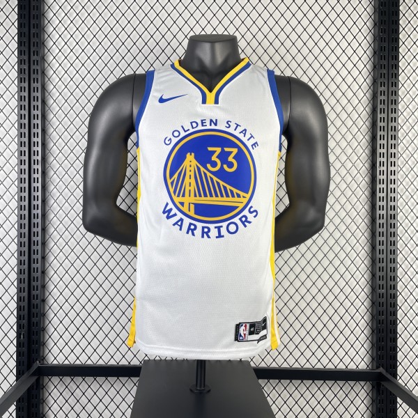 Golden State Warriors  V-neck White #33 WISEMAN 1:1 Quality NBA Season Jerseys 2023