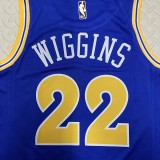 Golden State Warriors Blue Retro  #22 WIGGINS 1:1 Quality NBA Season Jerseys 2024