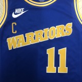 Golden State Warriors Blue Retro  #11 THOMPSON 1:1 Quality NBA Season Jerseys 2024