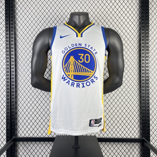 Golden State Warriors  V-neck White #30 CURRY 1:1 Quality NBA Season Jerseys 2023
