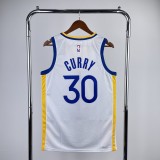 Golden State Warriors  V-neck White #30 CURRY 1:1 Quality NBA Season Jerseys 2023