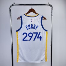 Golden State Warriors  V-neck White #2974 CURRY 1:1 Quality NBA Season Jerseys 2023