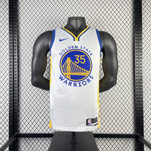 Golden State Warriors  V-neck White #35 DURANT 1:1 Quality NBA Season Jerseys 2023