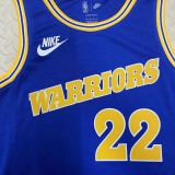 Golden State Warriors Blue Retro  #22 WIGGINS 1:1 Quality NBA Season Jerseys 2024
