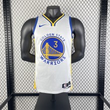 Golden State Warriors  V-neck White#3 PAUL　1:1 Quality NBA Season Jerseys 2023