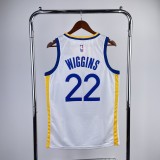 Golden State Warriors  V-neck White #22 WIGGINS 1:1 Quality NBA Season Jerseys 2023