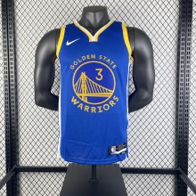 Golden State Warriors  V-neck blue #3 PAUL　1:1 Quality NBA Season Jerseys 2023