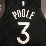 Golden State Warriors Grey Retro  #3 POOLE 1:1 Quality NBA Season Jerseys 2020