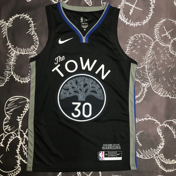 Golden State Warriors Grey Retro  #30 CURRY 1:1 Quality NBA Season Jerseys 2020