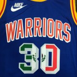 Golden State Warriors Blue Mexico Retro #30 CURRY 1:1 Quality NBA Season Jerseys