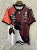 F1 Mercedes-Benz Red Short Sleeve Racing Suit 2025